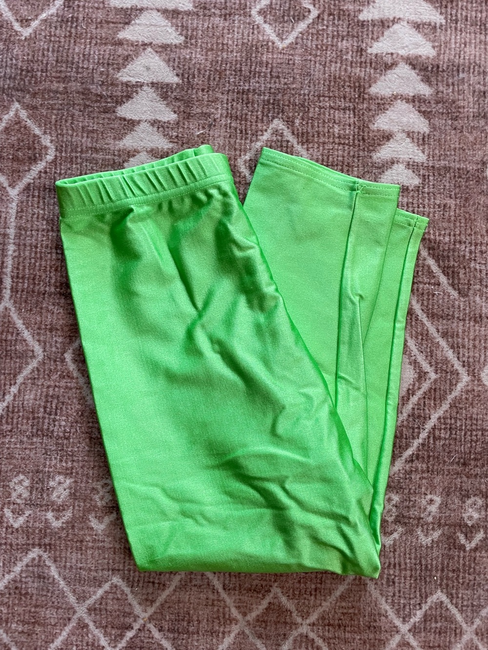Vintage 80’s Body co Lime electric green spandex nylon